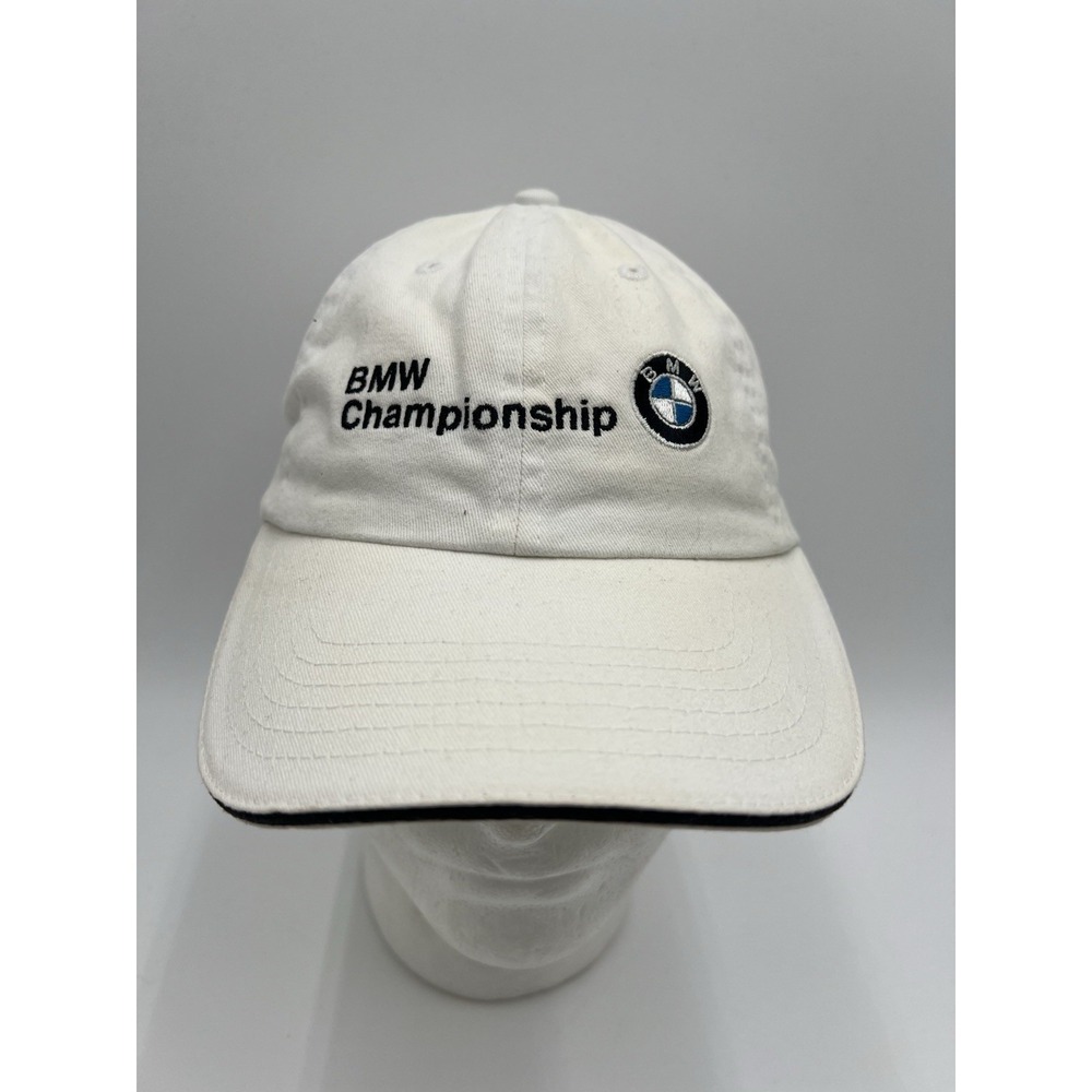 BMW Championship‎ Men's Strap Back Adjustable Cap PGA Golf White